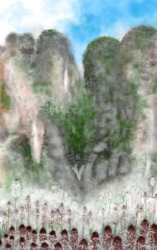 Artwork in vertical format